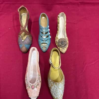 Set of 5 Miniature Shoe Collection Ornaments