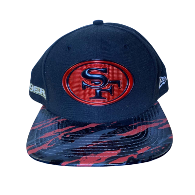 New Era Unisex Sam Francisco Hat Adjustable Fit Black  / Red 