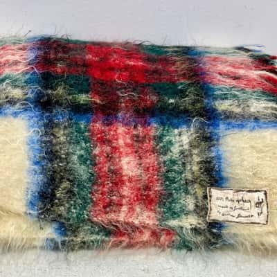 Vintage 100% Pure Mohair Made in Scotland Throw Rug 