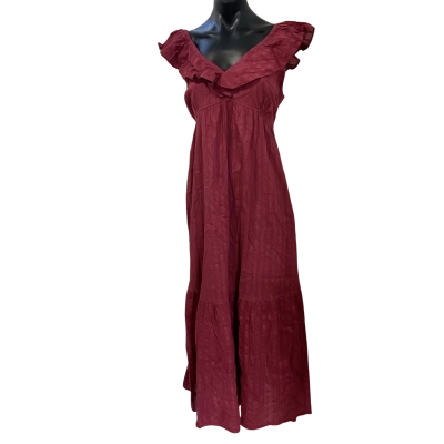 Peace Angel Womens  Size L Casual Dress Maroon 