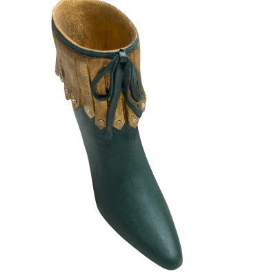 The Leonardo Collection Miniature Boot Green and Gold
