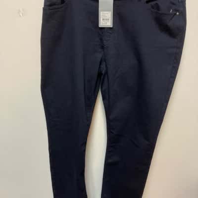 Trenery Womens  Size 18 Slim Fit Jeans Black  / Blue 
