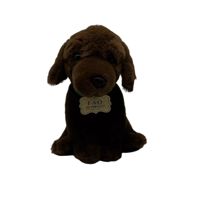 FAO Schwarz Plush dog with blue collar