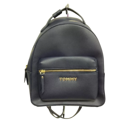 Tommy Hilfiger Womens Blue Backpack Bag - Vinyl
