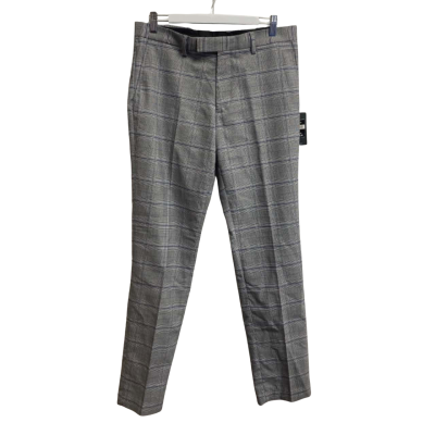 Tarocash Mens  Size 33 Slim fit Pants Checked / Grey 