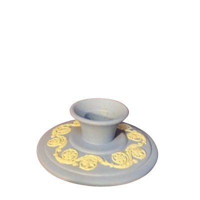 Wedgwood Jasperware Blue Candlestick Holders – Set of 2 – Made in England