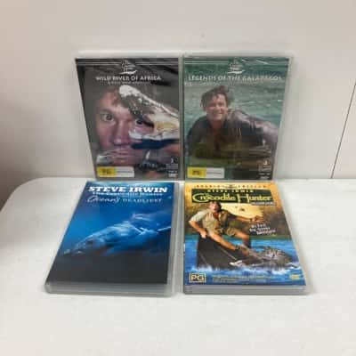 Steve Irwin ‘The Crocodile Hunter’ DVDs x4