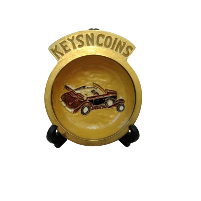 Brass Keys N Coins Dish