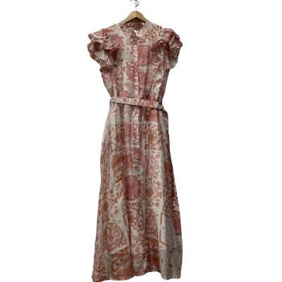 Spicy Sugar Womens  Size 16 Casual Dress Brown / Off White / Pink  