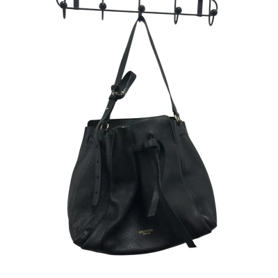 Oroton Womens Avalon Bucket Bag Handbag Black  BNWT