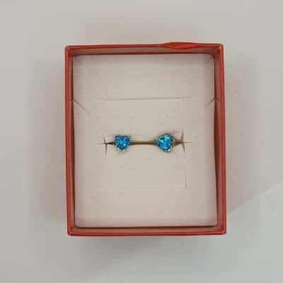 Prouds Womens Earrings Blue sterling  925 