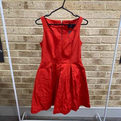 Cue Womens orange dress Size 10 
