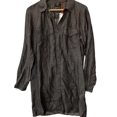 Superdry Womens  Size 12 Shirt Dress Black  