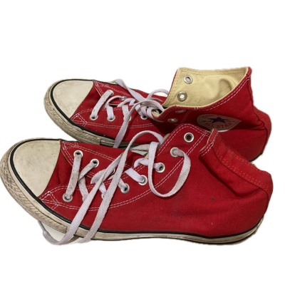 Converse Shoes Unisex Size 9 Red High Top Sneakers