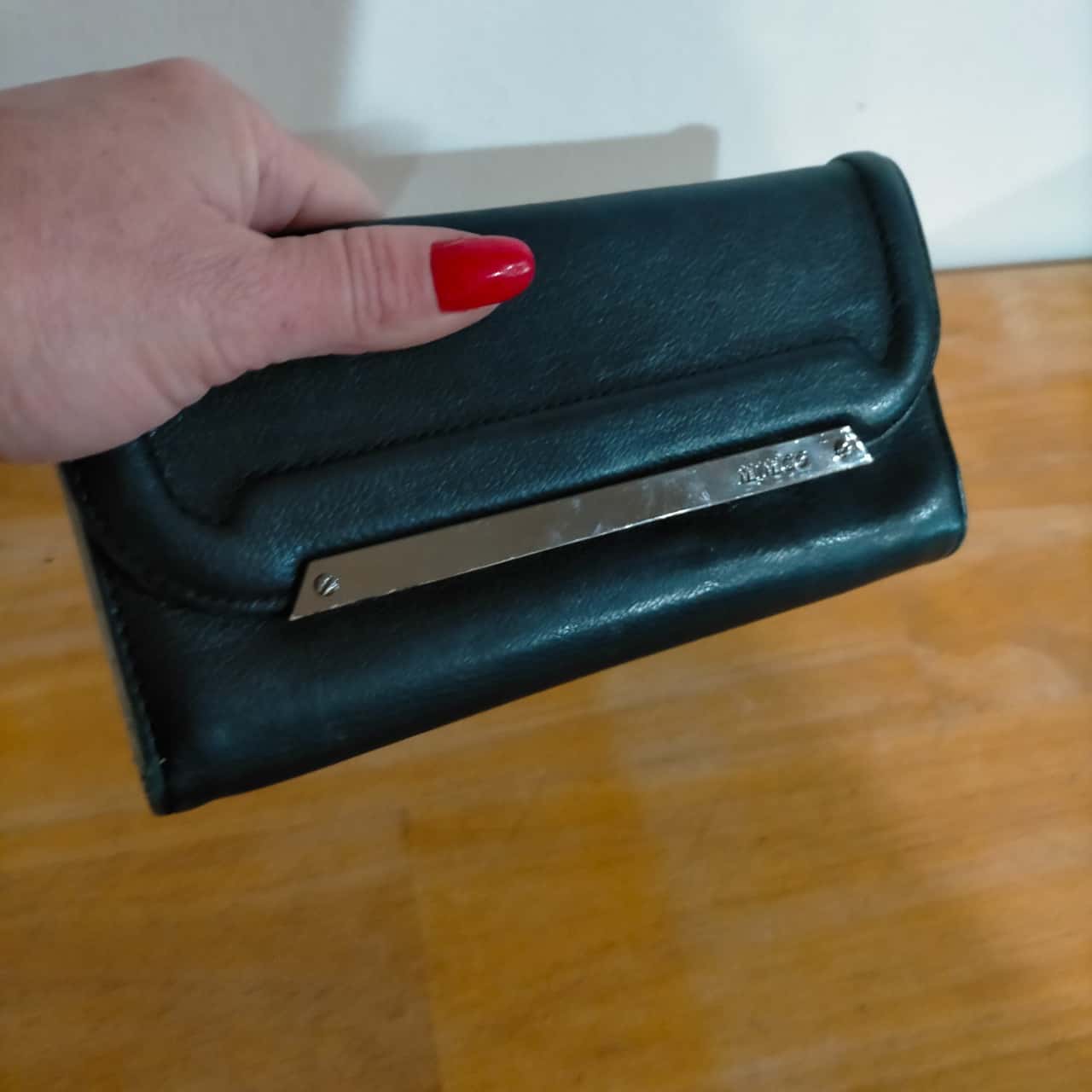 Mimco Black Leather Purse VGUC