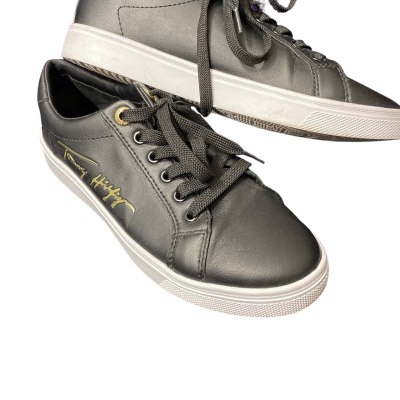 Tommy Hilfiger Womens  signature cup sole sneakers Size 37 Black  