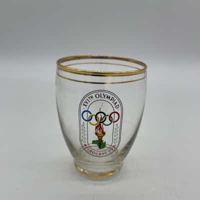 Melbourne1956 Olympics commemorative glass [S#4]