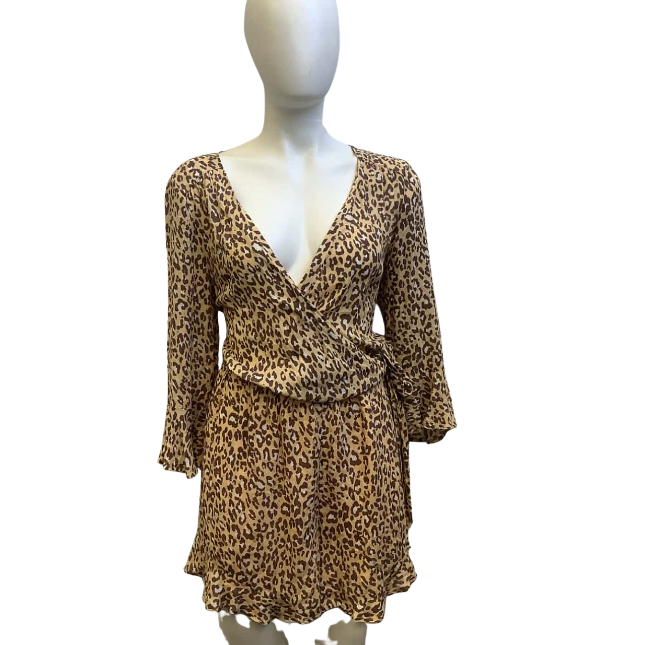 Brand New Sportsgirl Womens Size 14 Playsuit Animal print / Beige