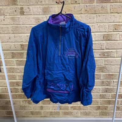 Reebok Mens vintage 1990s-style 1/2 zip anorak windbreaker Size XL 
