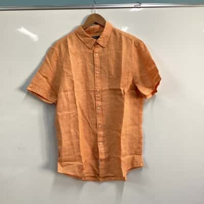 Sportscraft Mens  Size L Short Sleeve Shirt Orange 