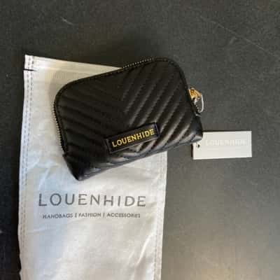 Louenhide Womens Black  quilted wallet 