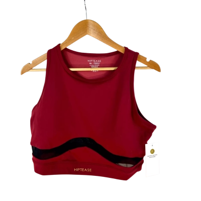  HIPTEASE - Dark Red Workout Sports Bra (Size XL)
