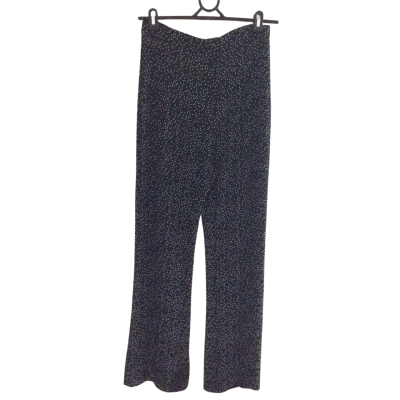 Backstage Womens  Size S Casual Pants Black  / Off White / Polka Dot 