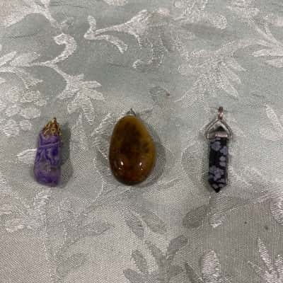 Unisex Pendants Black  / Brown / Purple 