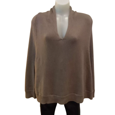 ELK    Taupe Brown Poncho Jumper.  Size M /L