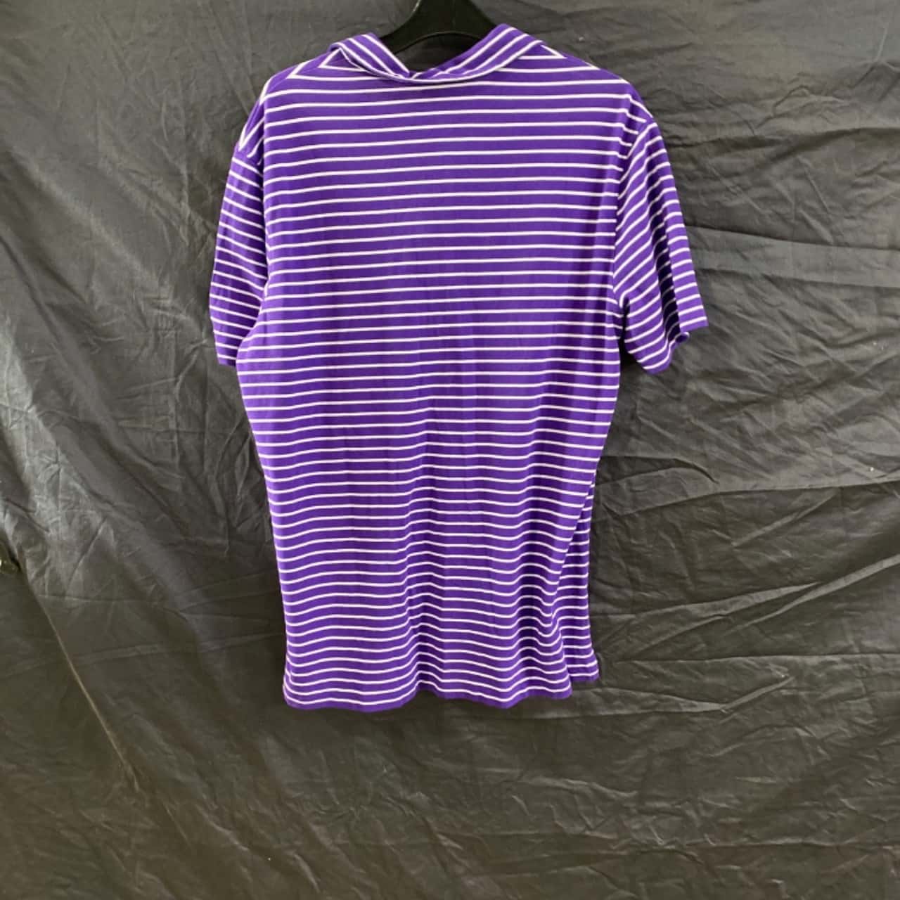 Will Performance Polo Shirt - Purple and White Stripes main image 1