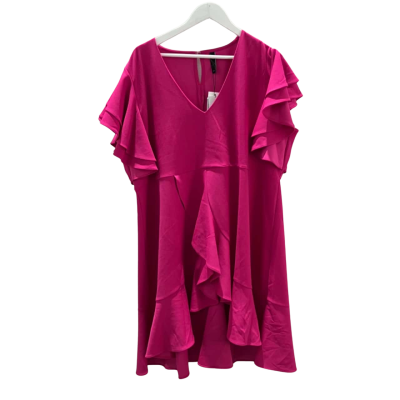Brand New TS Taking Shape Women's Size 22 Helena Frill Event Tunic Midsummer Romance Hot Pink Dress