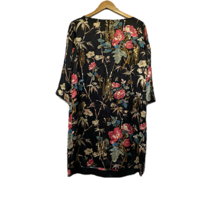 Monsoon Womens Dress Size 18 Black  / Multicoloured