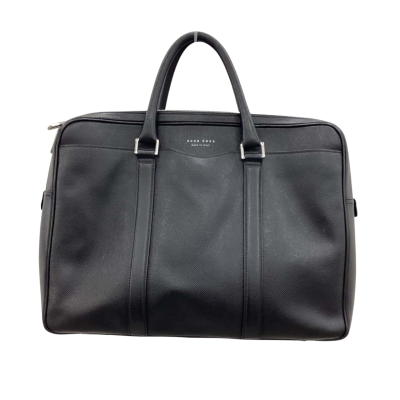 Hugo Boss Signature Mens Double Zip Structured Briefcase 