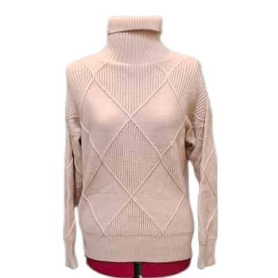 Belle & Bloom Womens  Size S Turtleneck Jumper Cream 