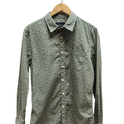  Sportscraft Man Size S Green Floral Shirt