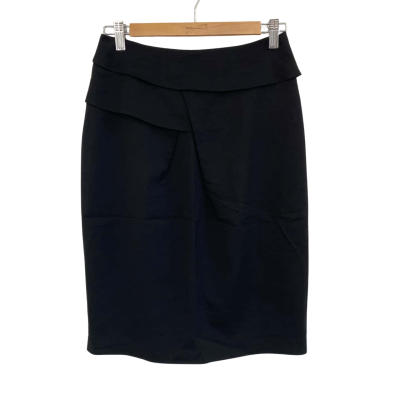 Veronika Maine Womens  Size 6 Midi Skirt / Pencil Skirt Black  