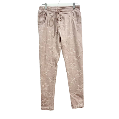 Imagine Cotton Blend Draw String Star Pattern Pants Size S/M