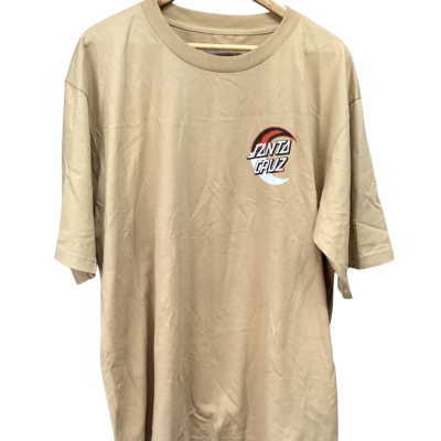 Santa Cruz Mens  T shirt Size XXL Beige 