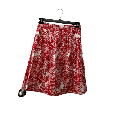 David Lawrence Women's Size 10 A-Line Skirt Pattern / Red / White 