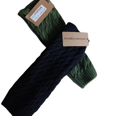 Princess Highway Leg Warmers 1 Pair Black 1 Pair Green