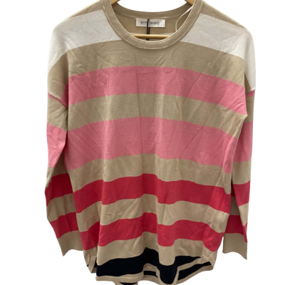 Betty Basics Womens  Size 10 Jumper Beige / Pink  / White 