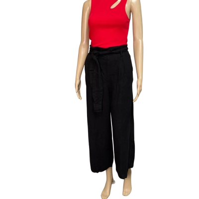 Sunny Girl Womens  Size 10 Wide Leg Pants Black  