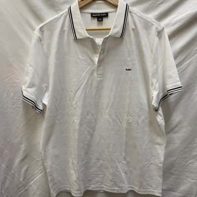 Michael Kors Mens  Size L Polo Shirt White 