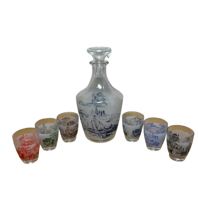 Vintage French Decanter Set