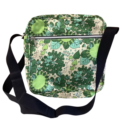 Catherine Manuell Design Green Floral Shoulder Crossbody Bag 