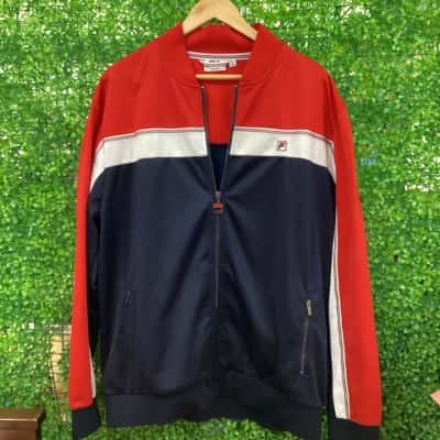 Fila Mens Navy Blue / Red / White zipped jacket
