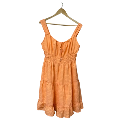 BNWT Womens Size 14 HENRY OSCAR Orange /Peach Bustier Dress RRP $85.95