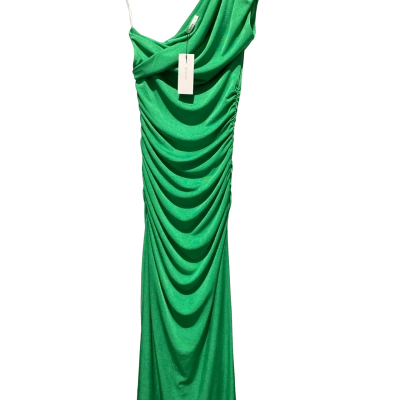 Sheike Womens  Size 10 Maxi Off The Shoulder Dress Green 