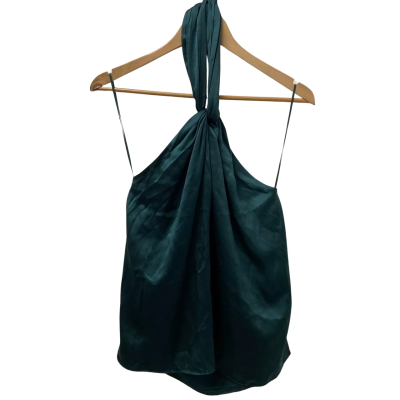 Witchery Womens  Size 12 Halter Neck Top Petrol Green 