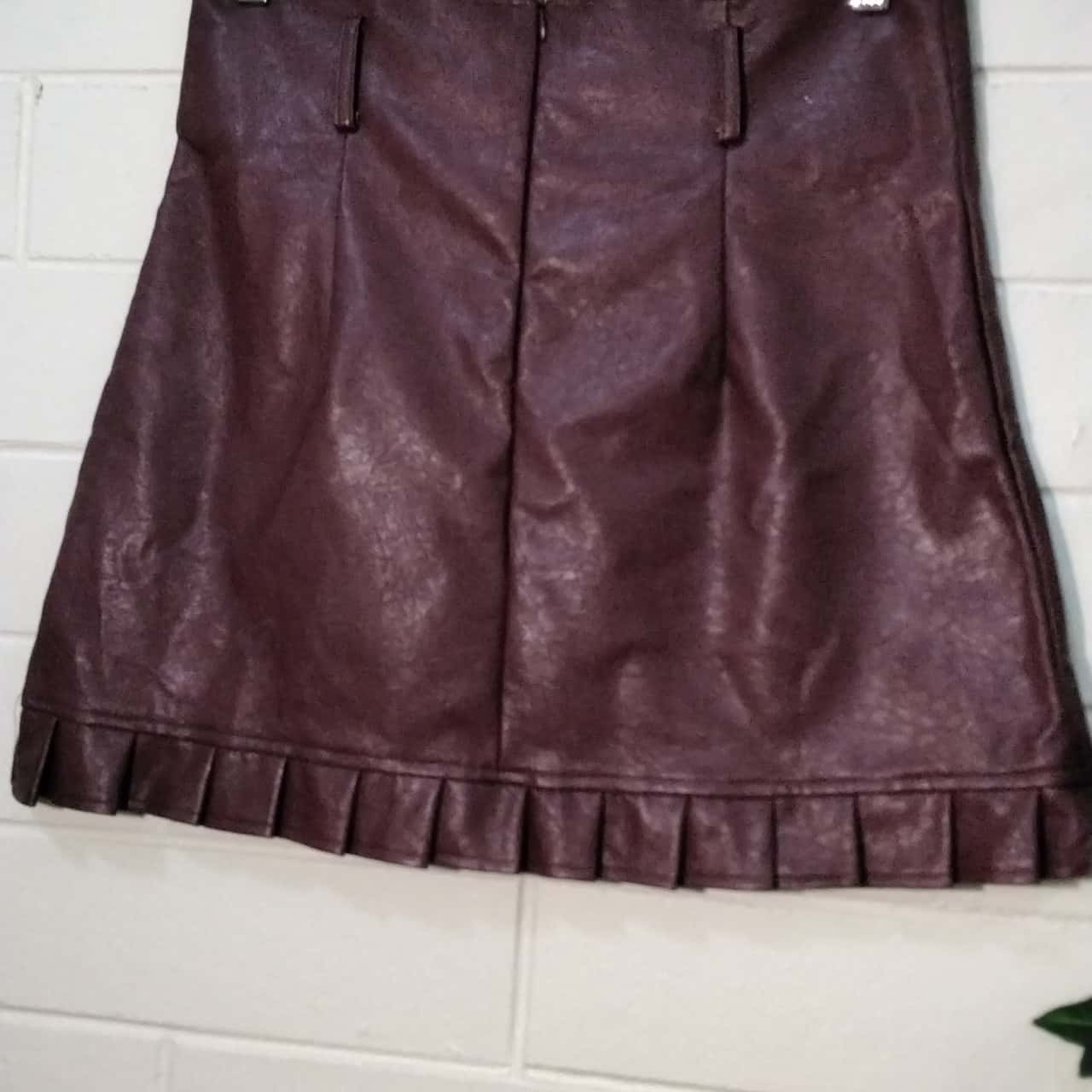 leather skirt size 12